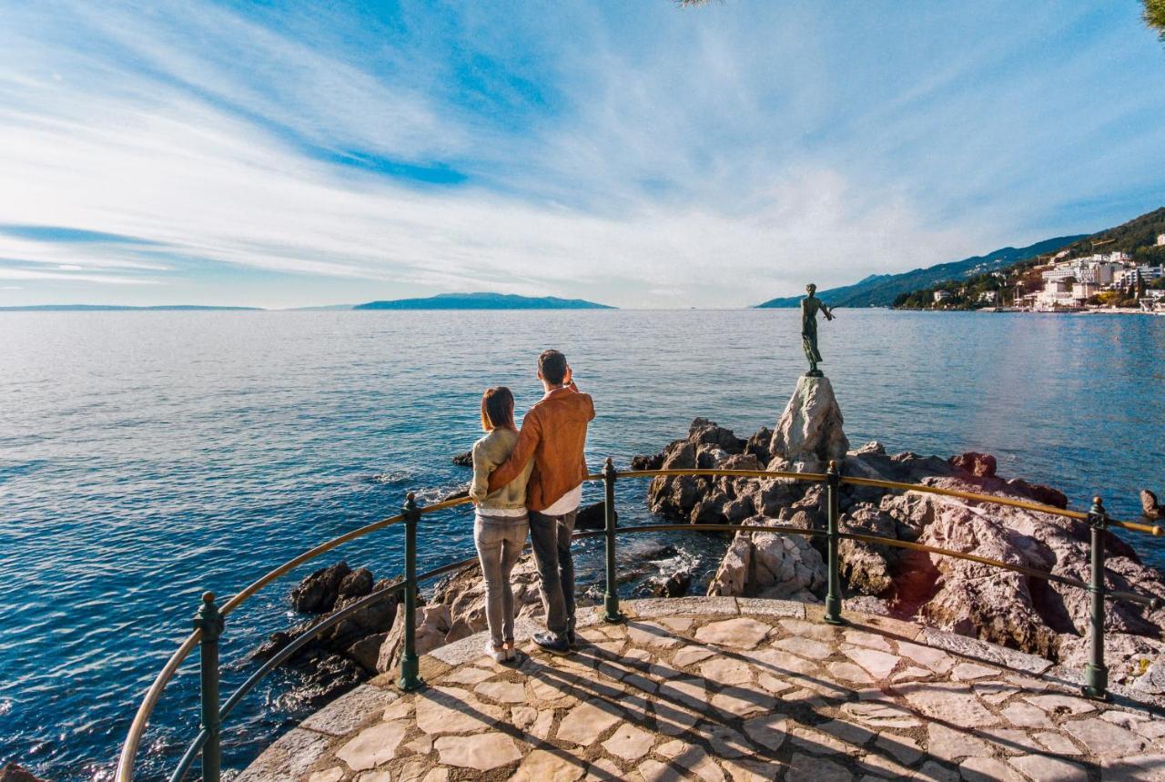 Apartment Maja Opatija With Free Private Parking And Lovely Sea View Terrace Kültér fotó