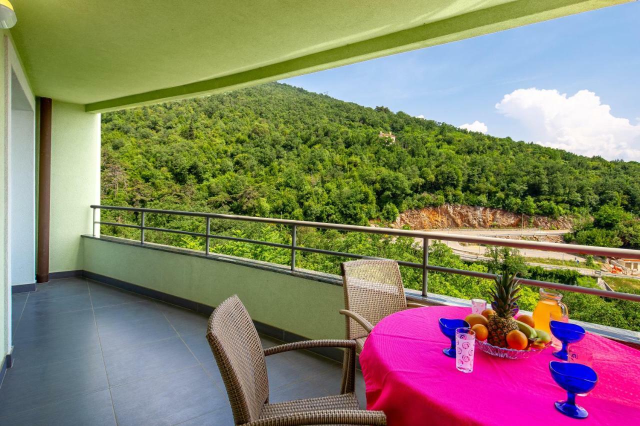 Apartment Maja Opatija With Free Private Parking And Lovely Sea View Terrace Kültér fotó